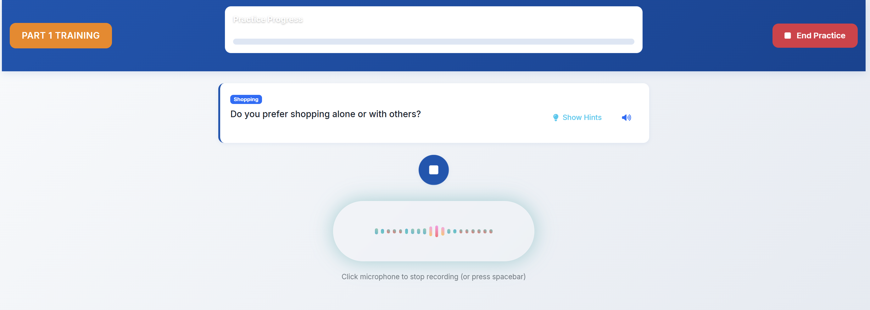 Speaking Module Interface